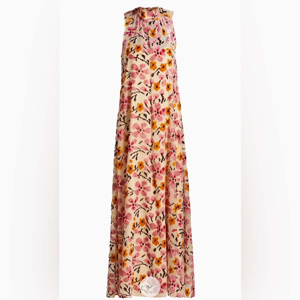 Staud Albee Dress in Blossom Floral Tapestry